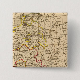 La France 1380 a 1422 2 Inch Square Button