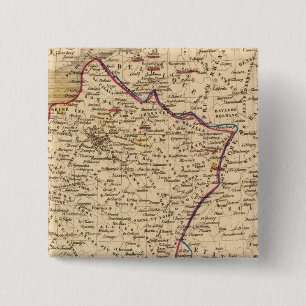 La France 1814 a 1840 2 Inch Square Button