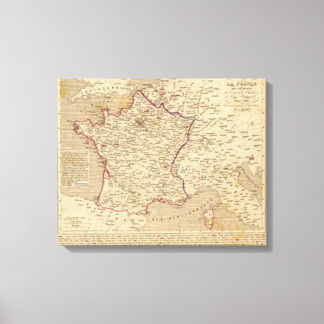 La France 1814 a 1840 Canvas Print (Front)