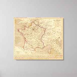 La France 1814 a 1840 Canvas Print