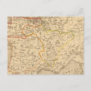 La France apres la mort de Clothaire 1er Postcard