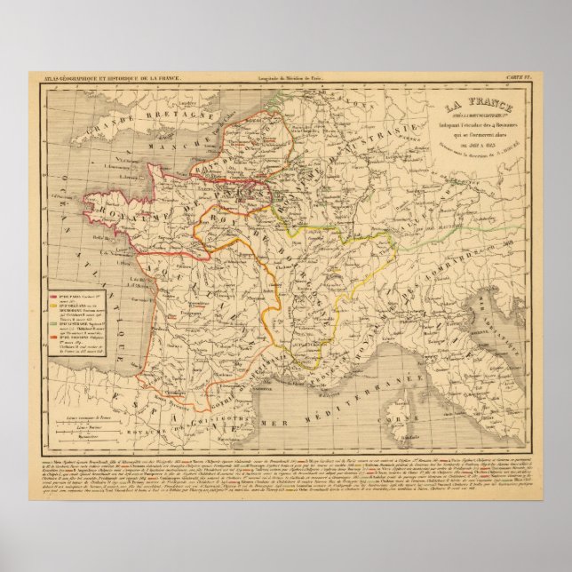 La France apres la mort de Clothaire 1er Poster (Front)