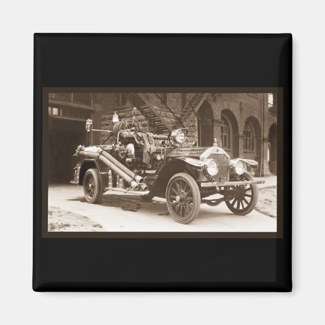 La France Fire Truck 1924 Magnet (Front)