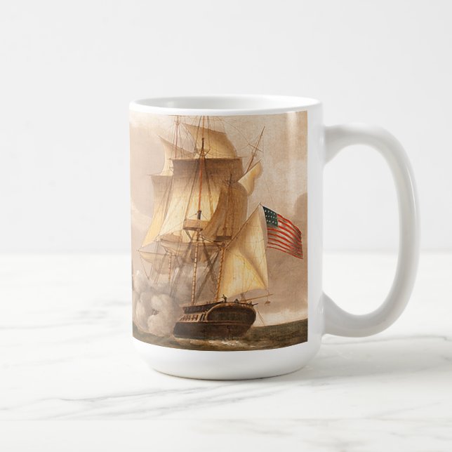 La frégate de navigation d'océan embarque la tasse (Droite)