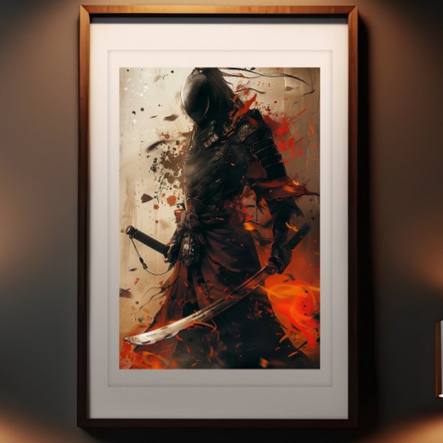 La fureur silencieuse de Samurai - Poster du guerr (Créateur téléchargé)