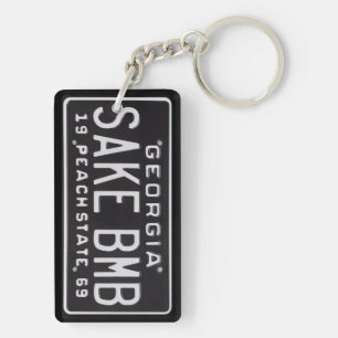 La Géorgie 1969 porte - clés vintages C1 de plaque