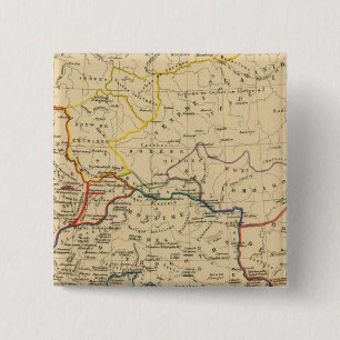 La Germanie a la fin du 5e siecle 2 Inch Square Button
