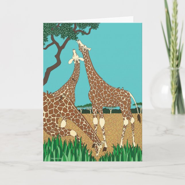 La girafe - Carte blanche (Devant)