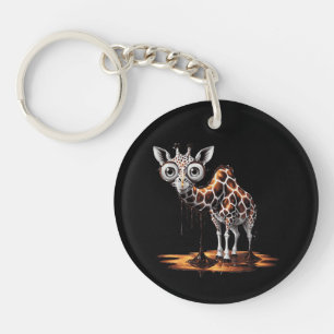 La girafe fondante, design d'art surréaliste drôle