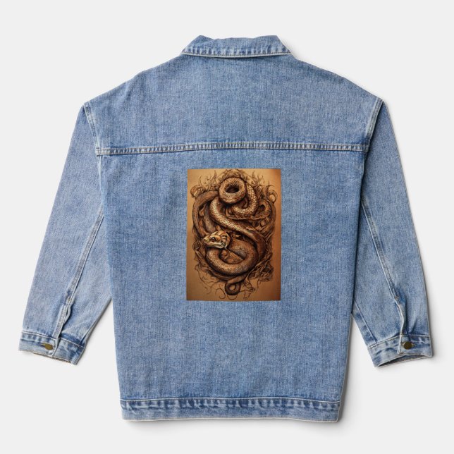La grâce du serpent : forme de tatouage de concept (Verso)