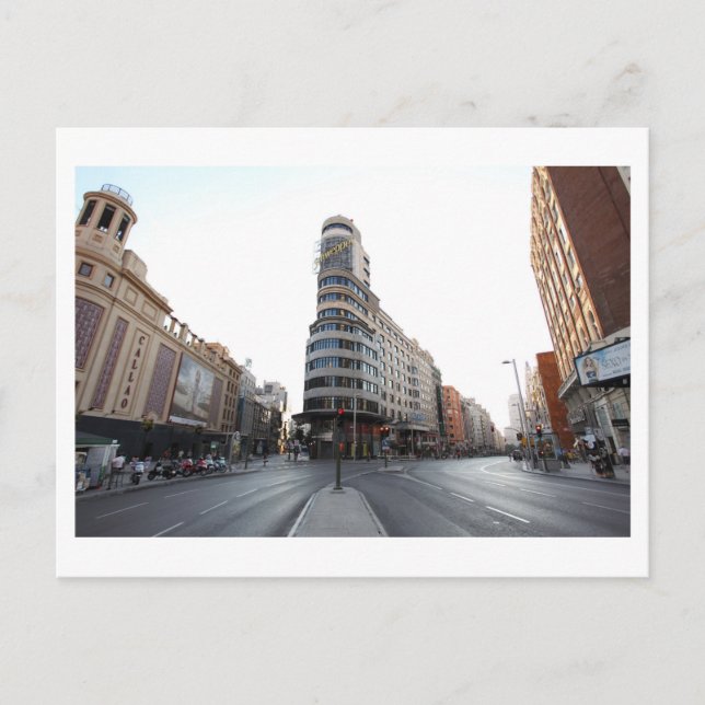 la gran via de madrid postcard (Front)