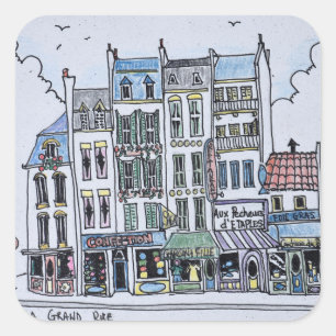 La Grand Rue Boulogne-Sur-Mer, France Square Sticker
