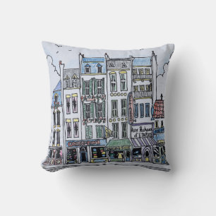 La Grand Rue Boulogne-Sur-Mer, France Throw Pillow