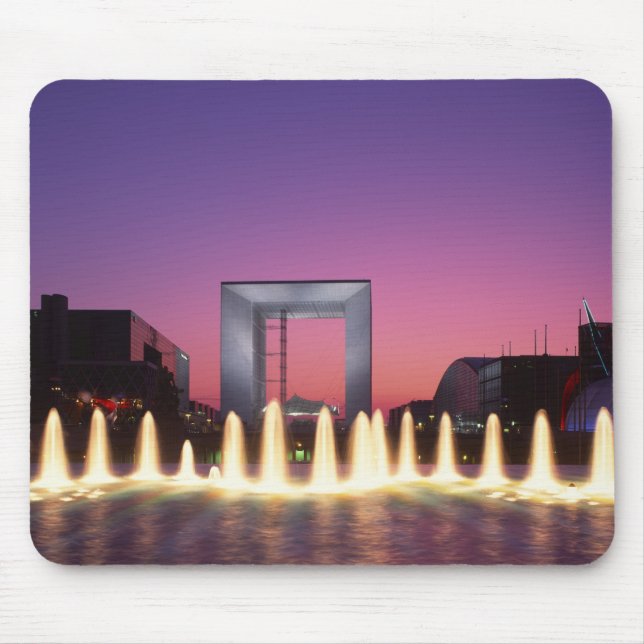 La Grande Arche, La Defence, Paris, France Mouse Pad (Front)