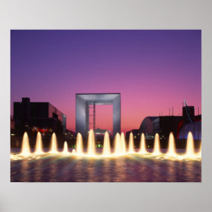 La Grande Arche, La Defence, Paris, France Poster