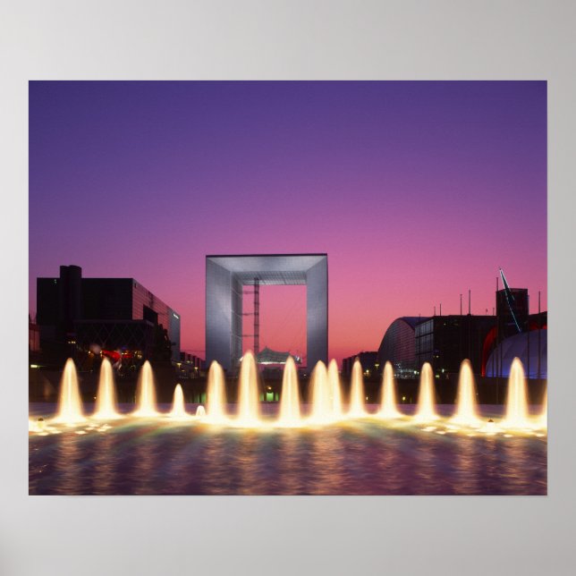 La Grande Arche, La Defence, Paris, France Poster (Front)