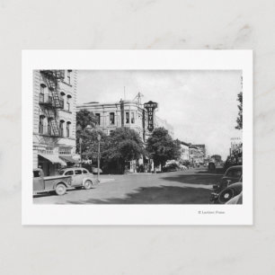 La Grande, Oregon Main Street View Photograph Postcard