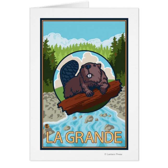 La Grande, OregonCastor et Arbres (Devant)