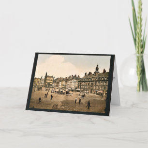 La Grande Place, Lille, France vintage Photochrom Card