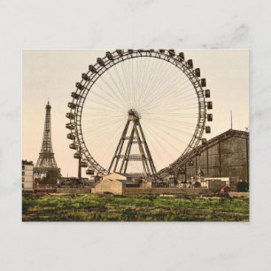 La grande rue (i.e., roue), Paris, France classic Postcard