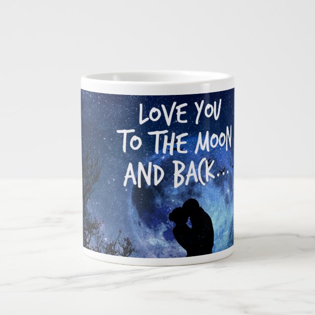 La grande tasse de café vous aime à la lune et le  (Devant)
