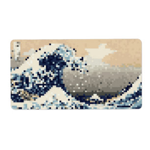 La Grande vague au large de Kanagawa 8 bits Pixel 