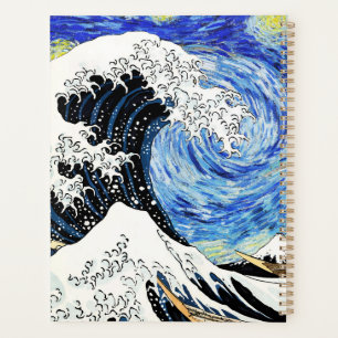 La Grande Vague au large de Kanagawa dans une nuit
