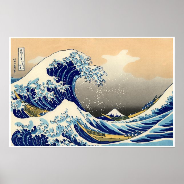 La Grande Vague au large de Kanagawa, Poster (Devant)