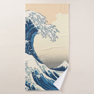 La grande vague de la reproduction de peinture de
