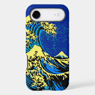 La Grande Vague Hokusai en style pop vibrant