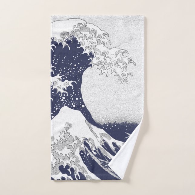 La grande vague outre de Kanagawa (Serviette à main)