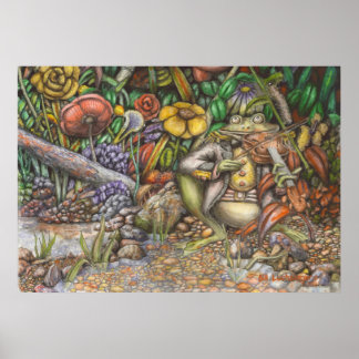 La grenouille et le bourdonnement - Poster