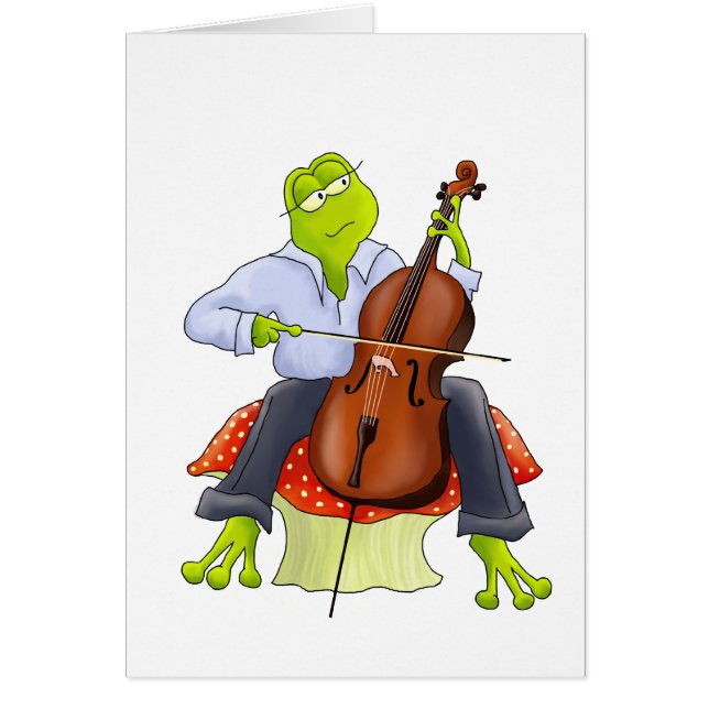 La grenouille joue le violoncelle (Devant)