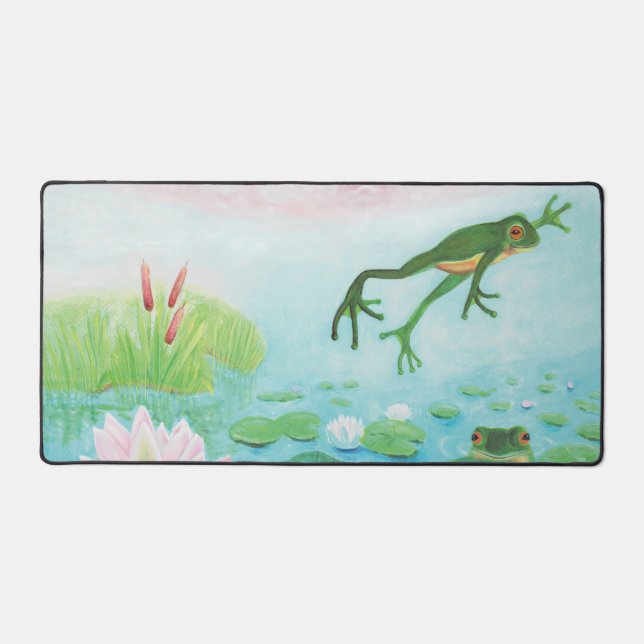La Grenouille Verte Saute Dans L'Illustration De L (Recto)