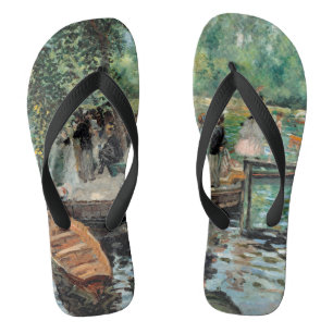 La Grenouillère Auguste  Renoir   Flip Flops
