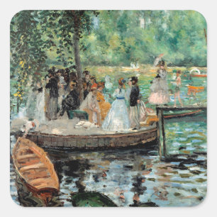 La Grenouillère Auguste  Renoir   Square Sticker