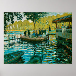 La Grenouillere - Claude Monet - 1869 Poster