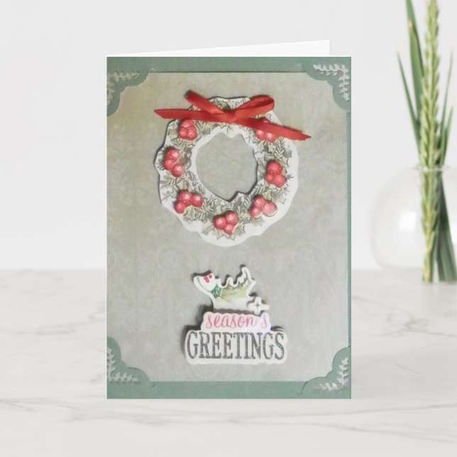 La guirlande de NOËL ASSAISONNE la CARTE de (Devant)