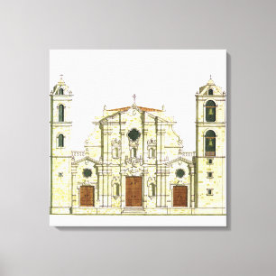 La Habana Cathedral. Cuba Canvas Print