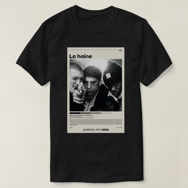 La haine  Mathieu Kassovitz.png T-Shirt (Design Front)