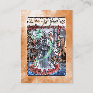 La haute carte de tarot de prêtresse