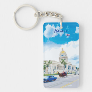 La Havane, Cuba - Porte-clés mince vintage Classic