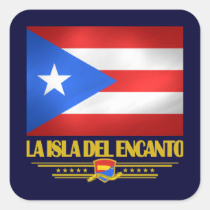 La Isla del Encanto Square Sticker