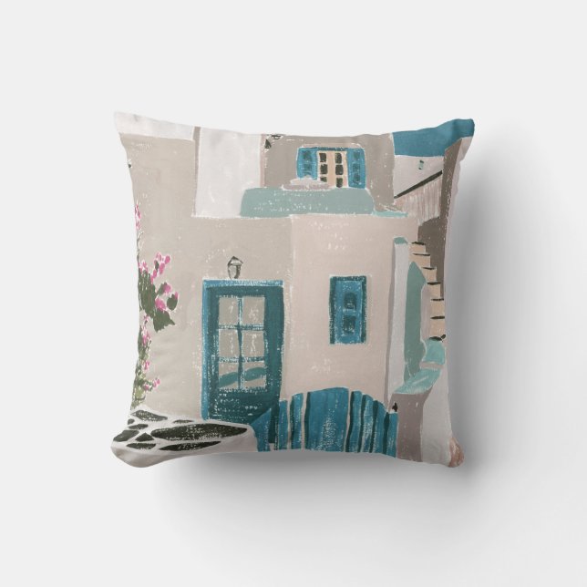 La Isla II Throw Pillow (Front)
