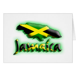La Jamaïque avec le titre de drapeau