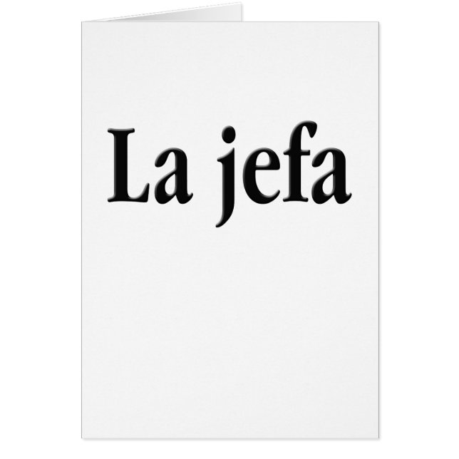 La jefa (Devant)