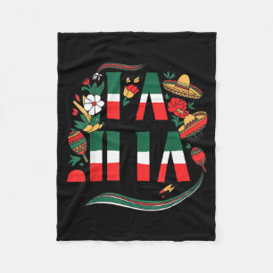 La jefa cinco de mayo funny mexican mom mother day fleece blanket