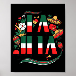 La jefa cinco de mayo funny mexican mom mother day poster