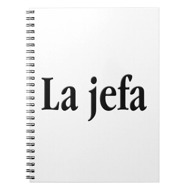 La jefa notebook (Front)