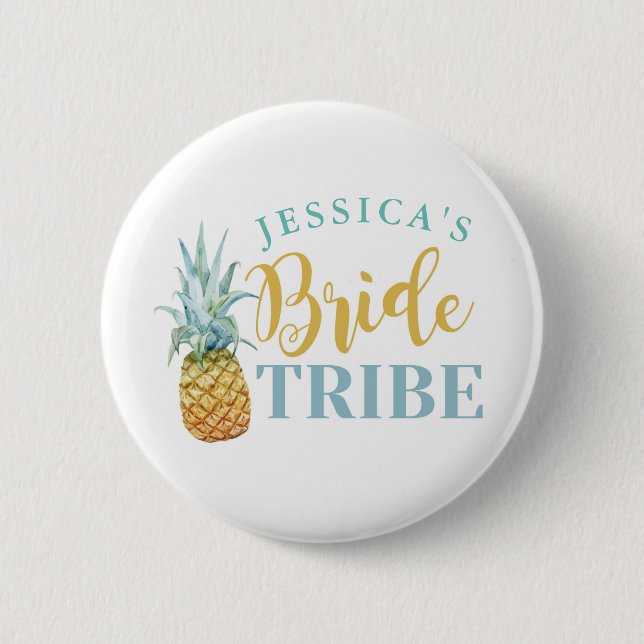 La jeune mariée de Fête de la mariée Badges (Devant)